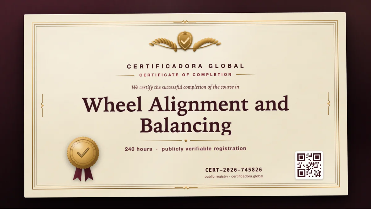 Cover of the Wheel Alignment and Balancing course