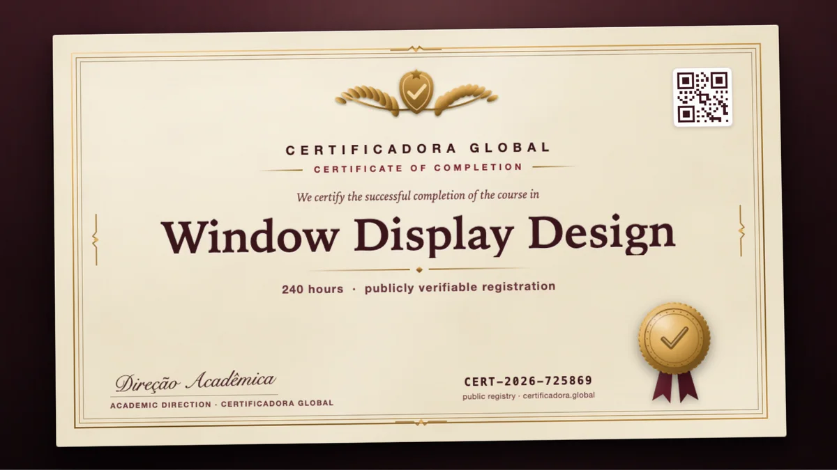 Cover of the Window Display Design course