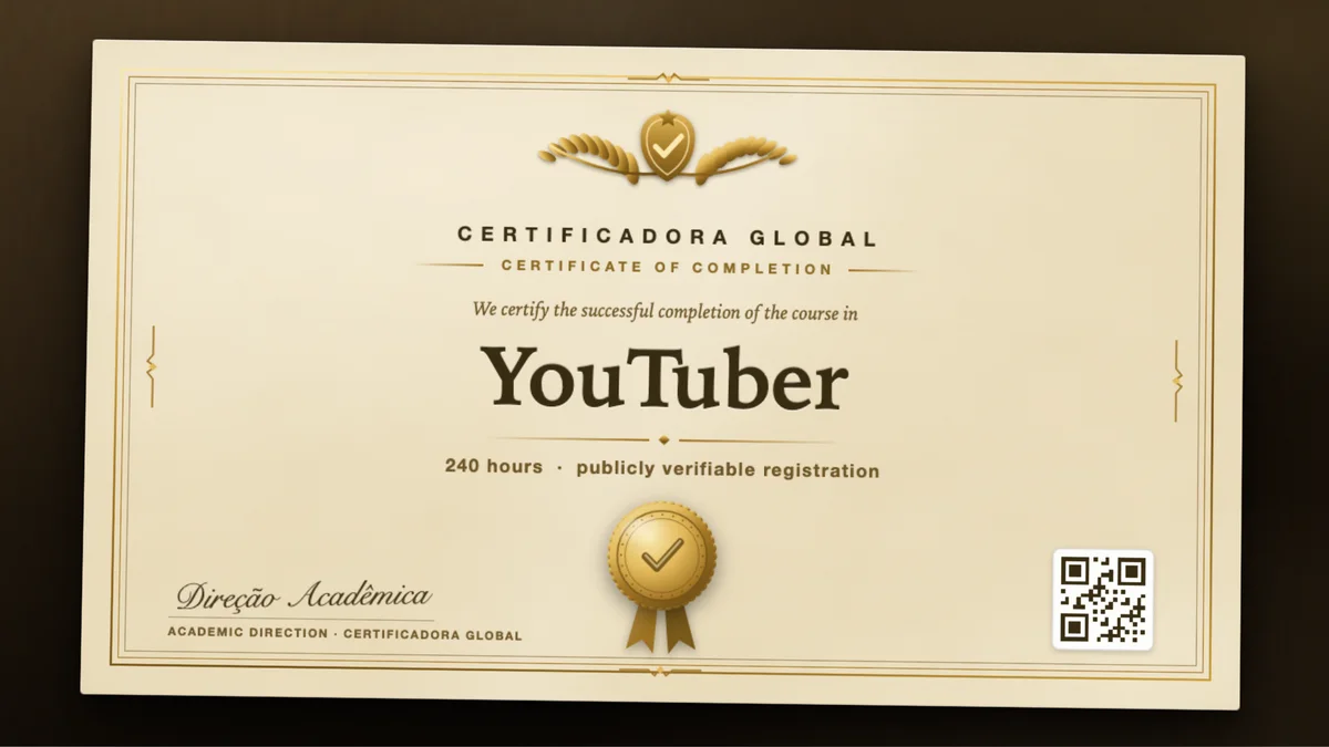 Cover of the YouTuber course