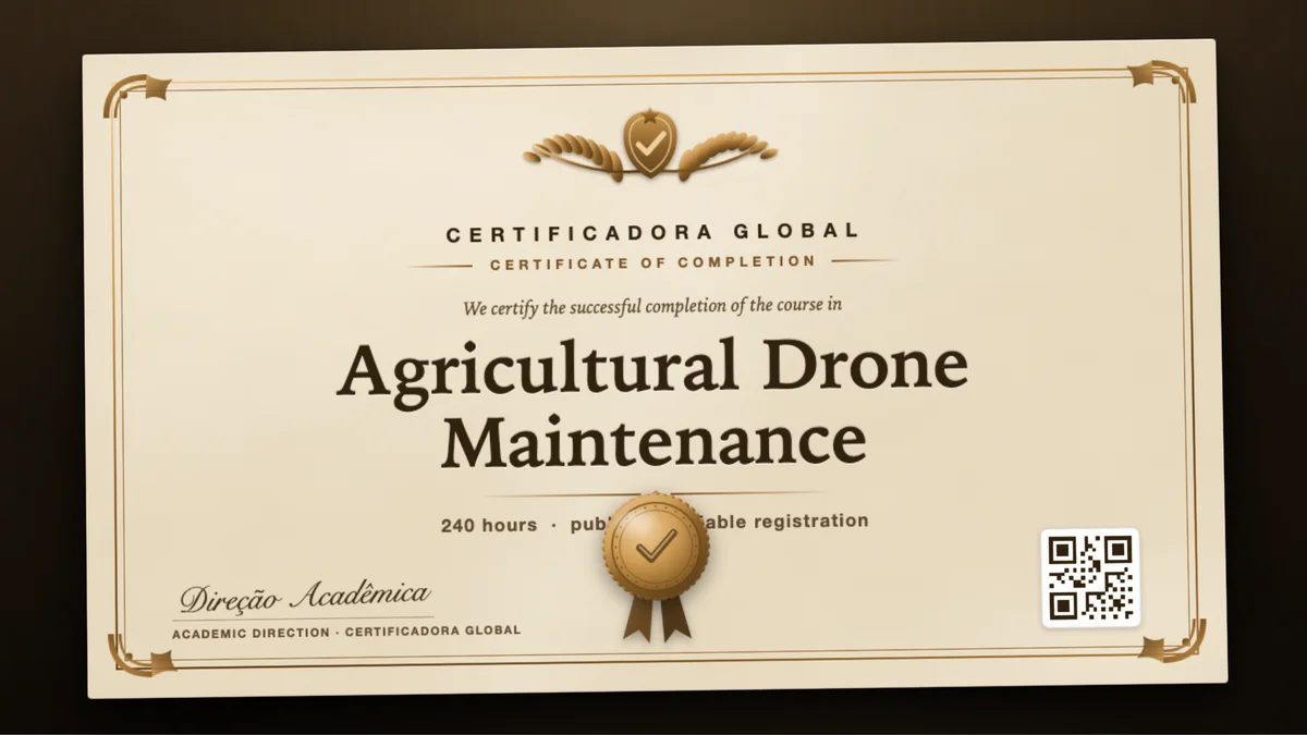 Cover of the Agricultural Drone Maintenance course