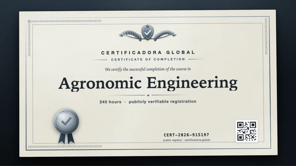 Cover of the Agronomic Engineering course