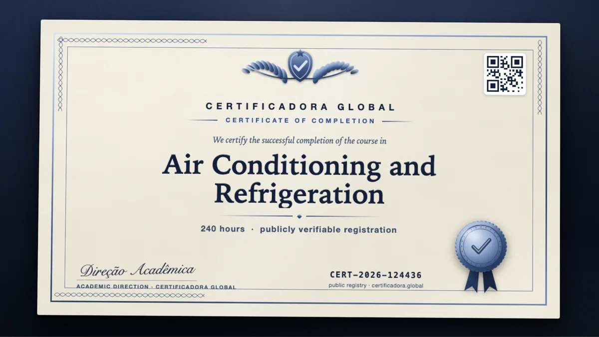 Cover of the Air Conditioning and Refrigeration course