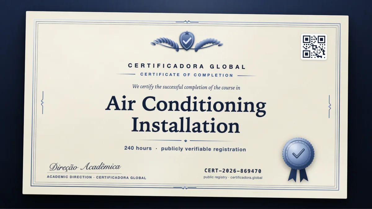 Cover of the Air Conditioning Installation course