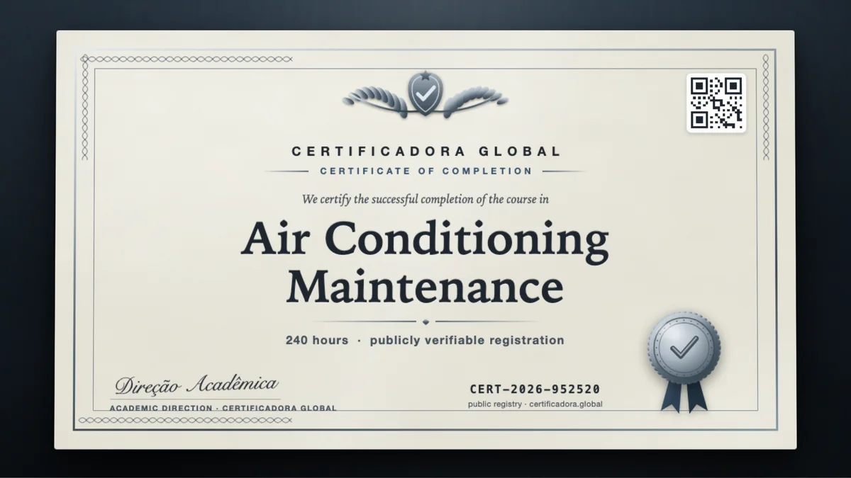 Cover of the Air Conditioning Maintenance course