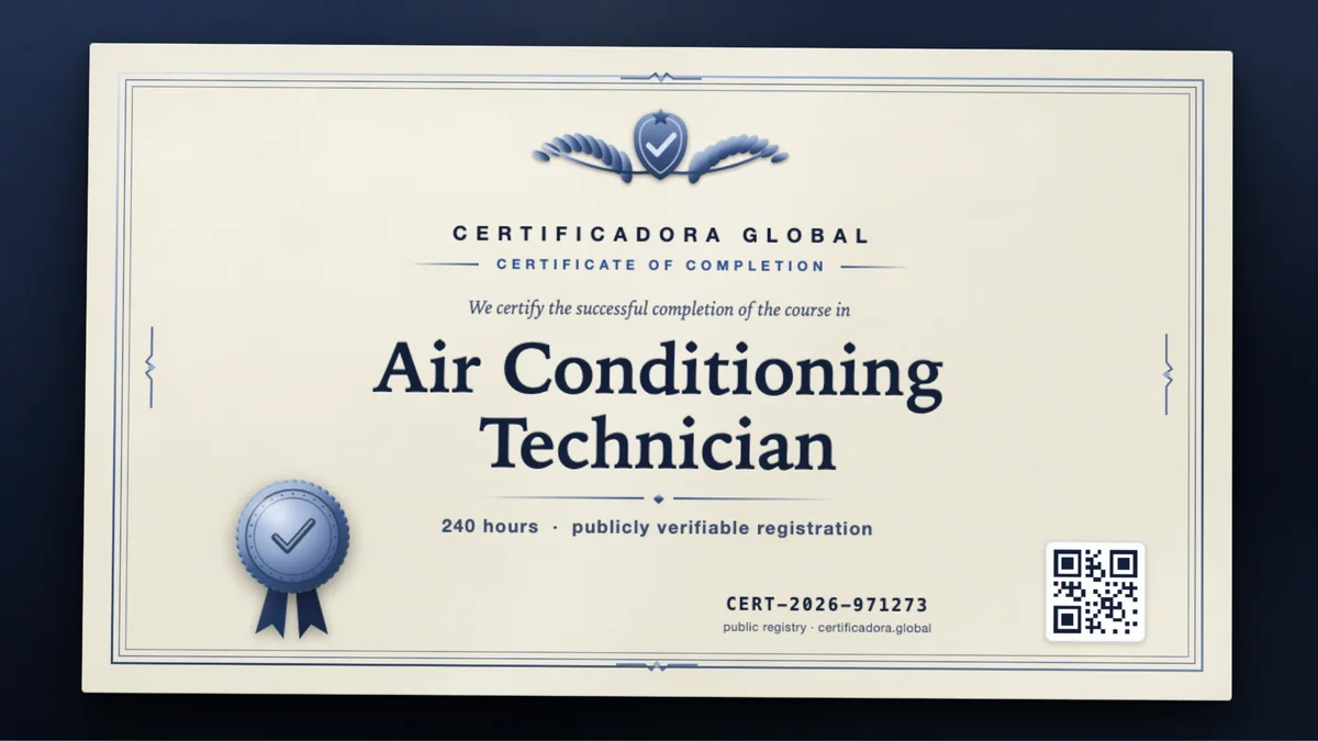 Cover of the Air Conditioning Technician course