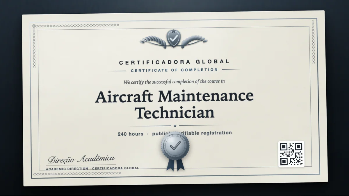 Cover of the Aircraft Maintenance Technician course