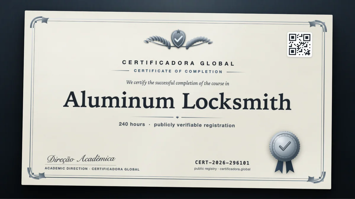 Cover of the Aluminum Locksmith course