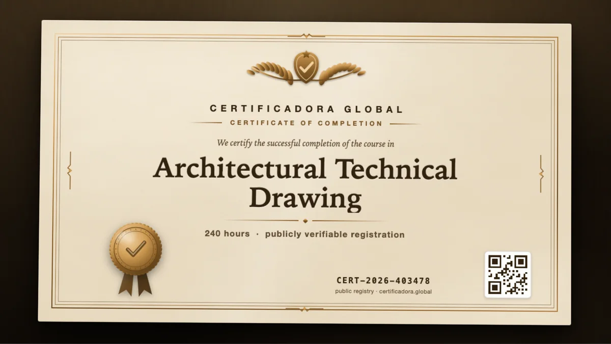 Cover of the Architectural Technical Drawing course
