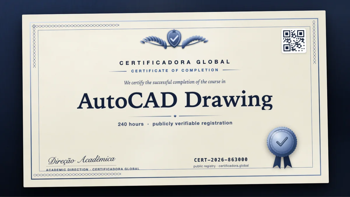 Cover of the AutoCAD Drawing course
