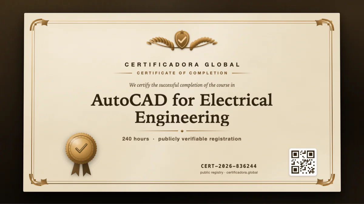 Cover of the AutoCAD for Electrical Engineering course