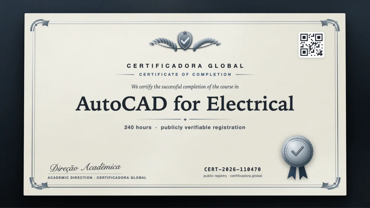 Cover of the AutoCAD for Electrical course
