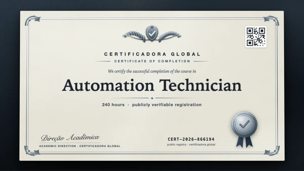 Cover of the Automation Technician course