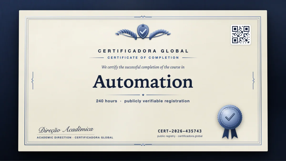 Cover of the Automation course