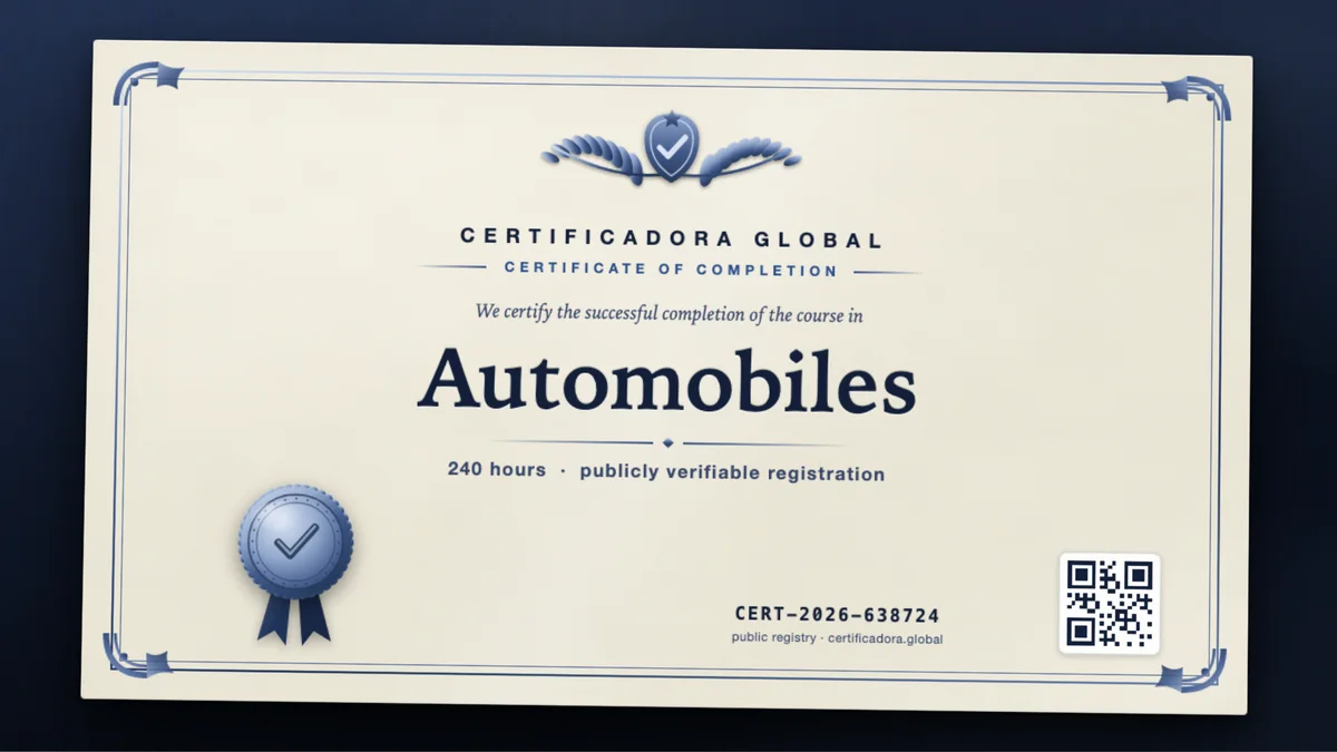 Cover of the Automobiles course