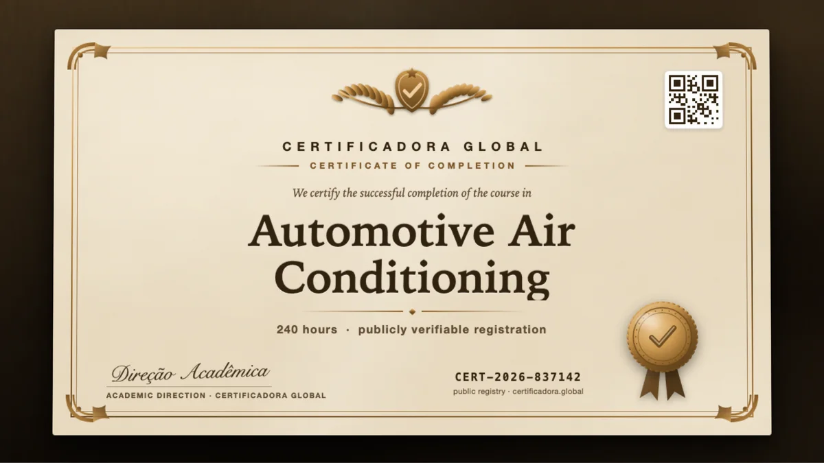 Cover of the Automotive Air Conditioning course