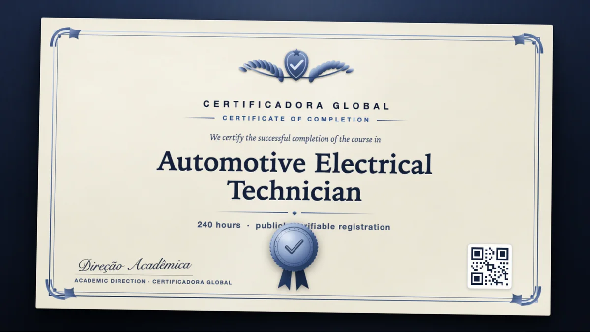 Cover of the Automotive Electrical Technician course