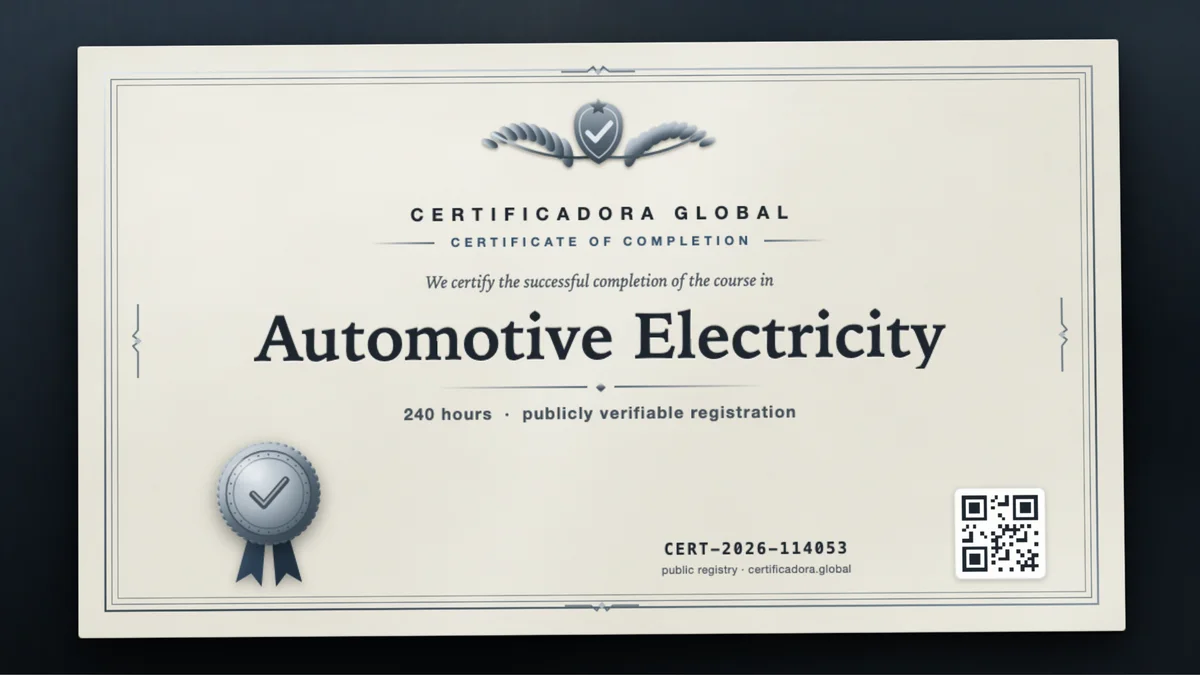 Cover of the Automotive Electricity course