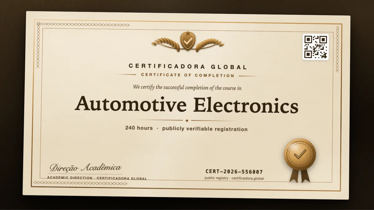 Cover of the Automotive Electronics course