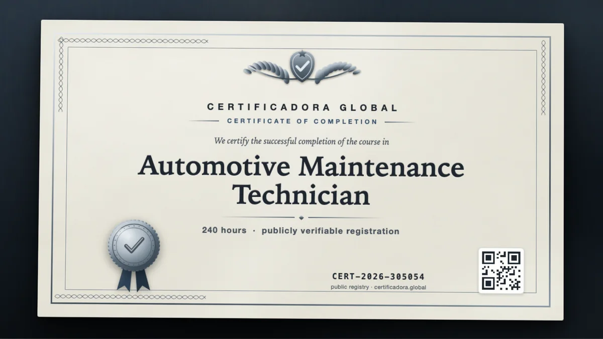 Cover of the Automotive Maintenance Technician course