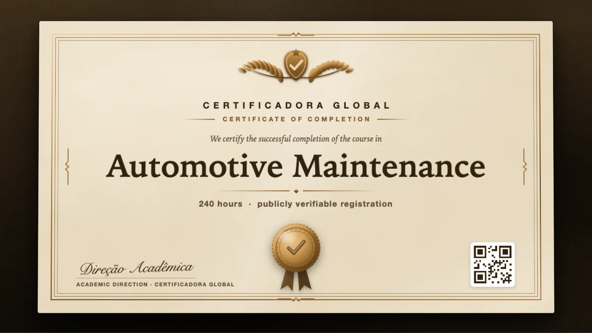 Cover of the Automotive Maintenance course