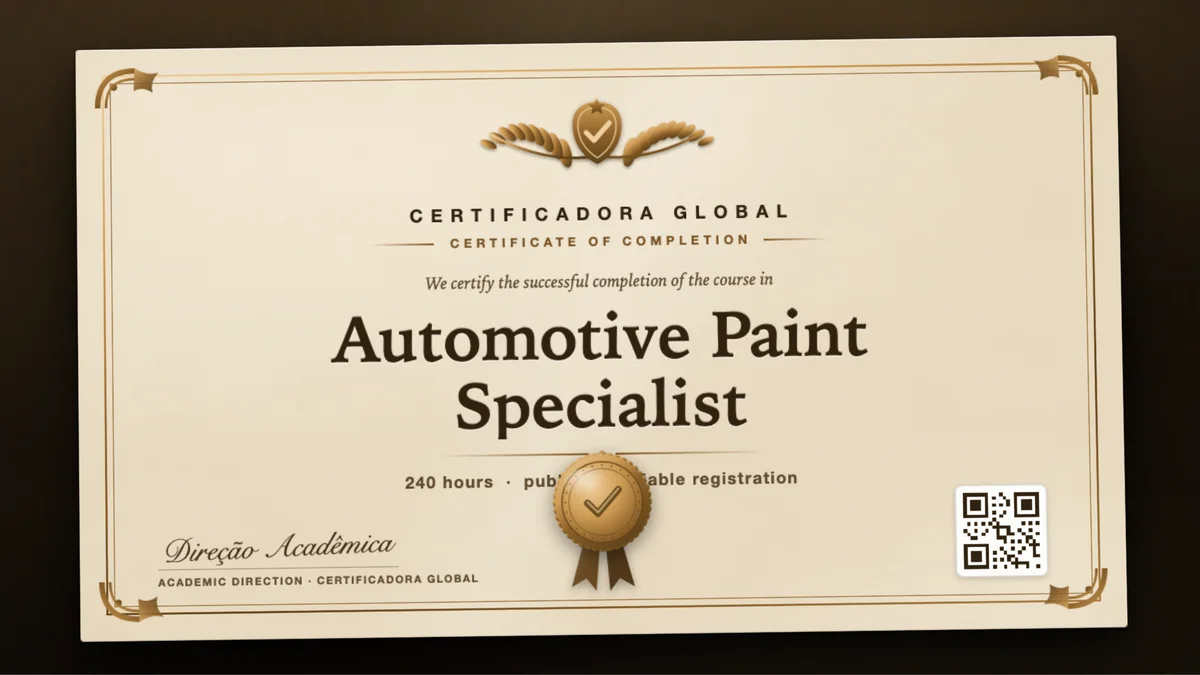 Cover of the Automotive Paint Specialist course