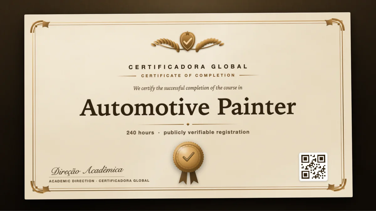 Cover of the Automotive Painter course