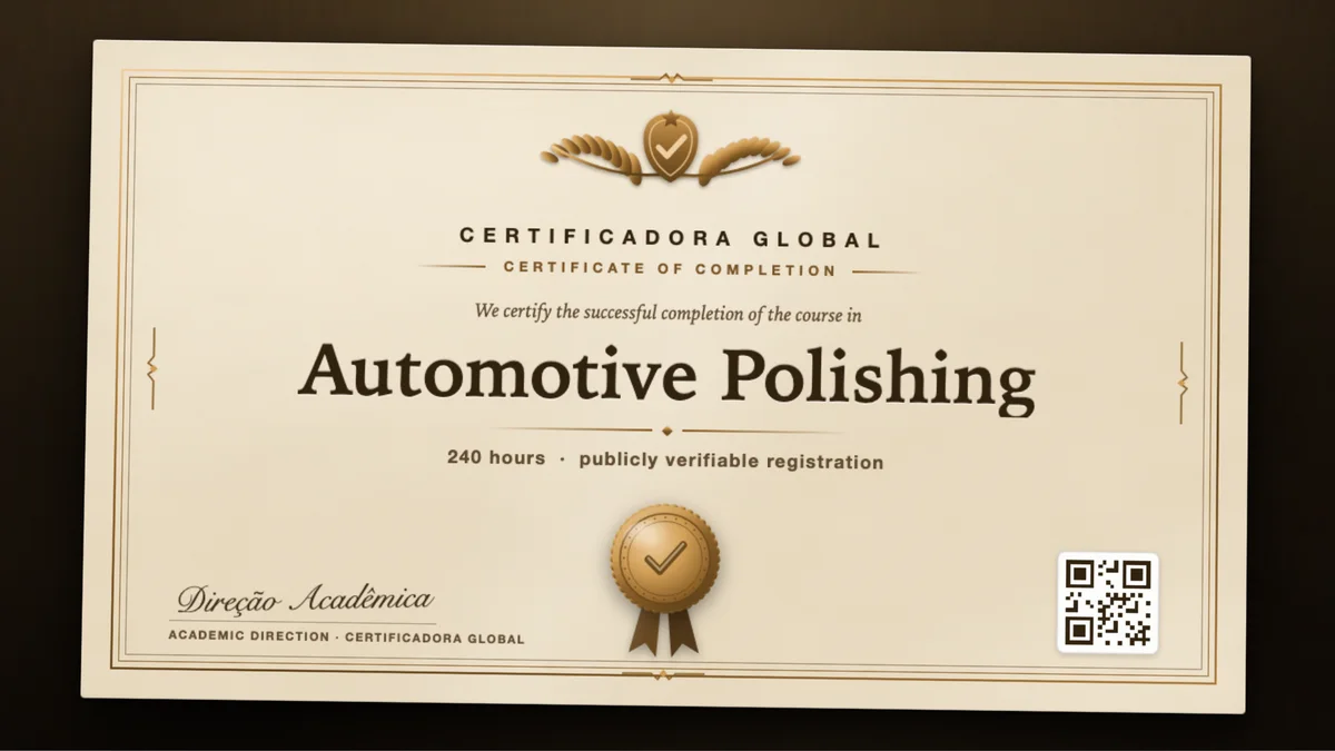 Cover of the Automotive Polishing course