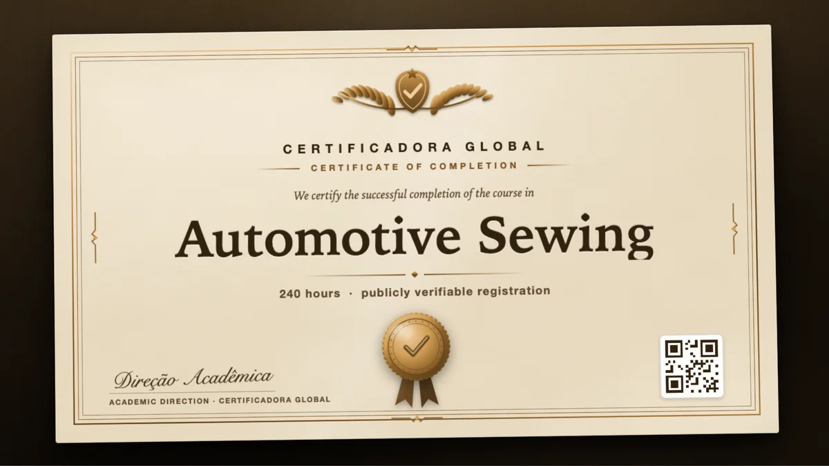Cover of the Automotive Sewing course