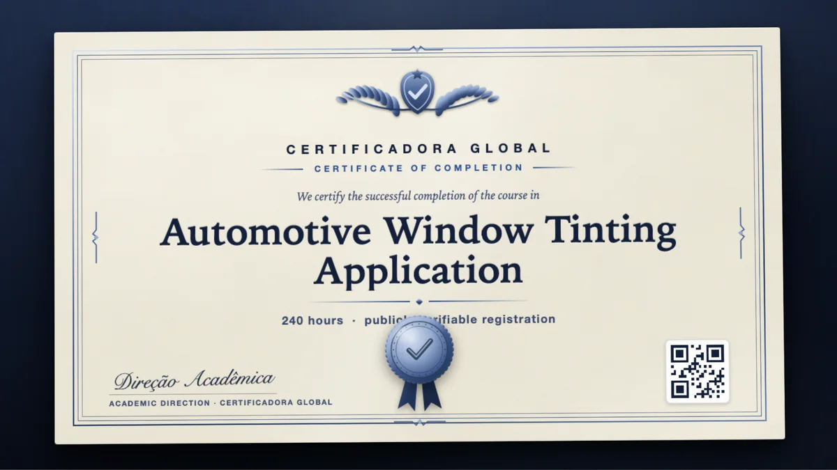 Cover of the Automotive Window Tinting Application course