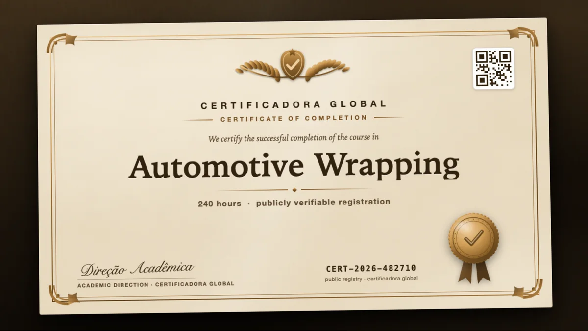 Cover of the Automotive Wrapping course