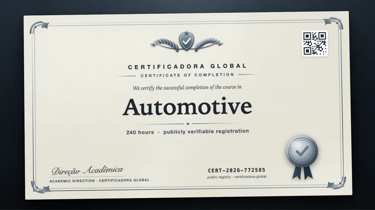 Cover of the Automotive course