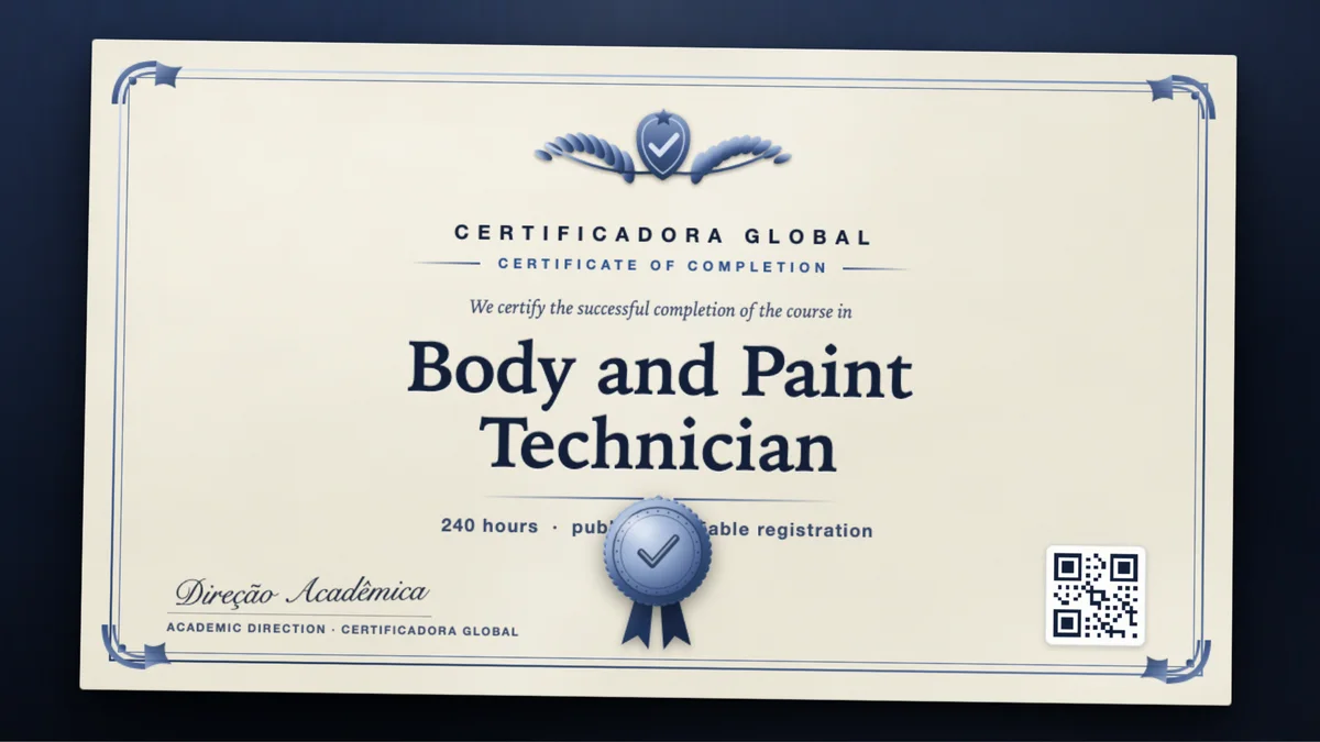Cover of the Body and Paint Technician course