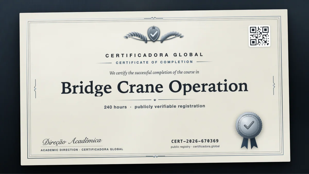 Cover of the Bridge Crane Operation course