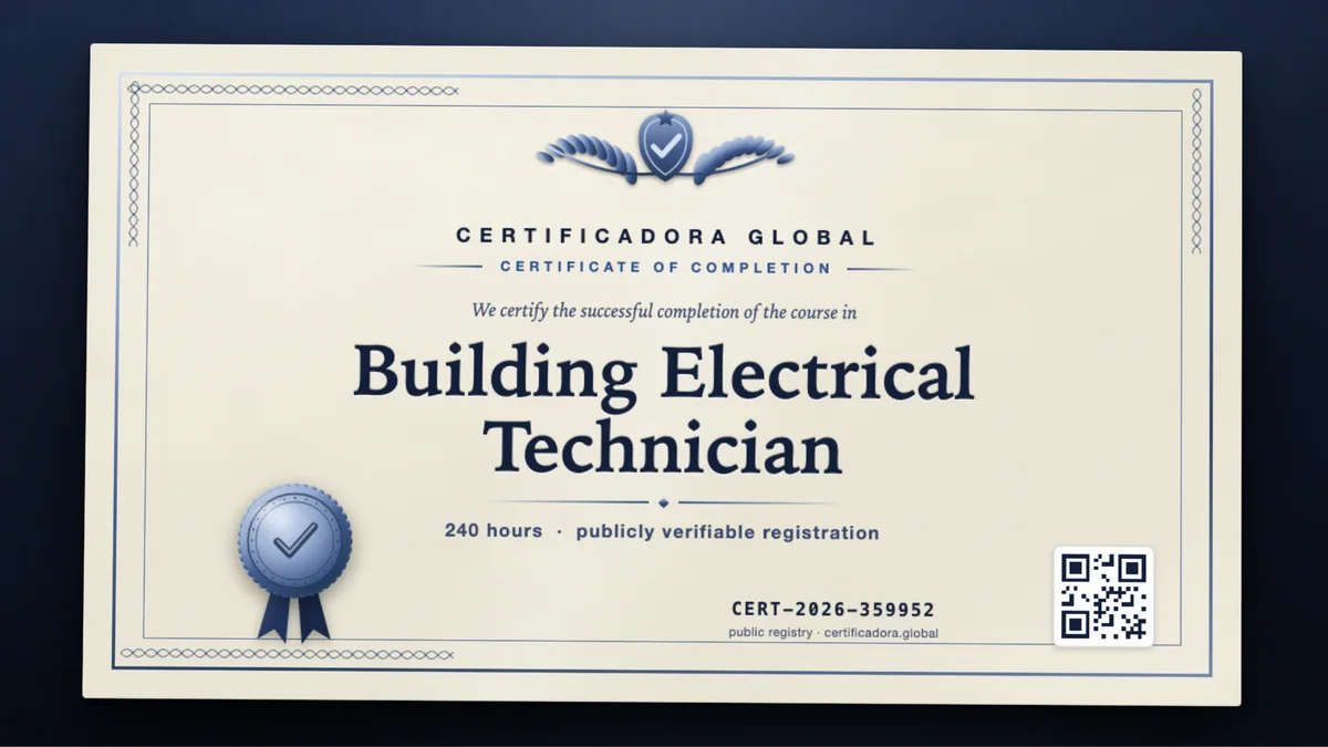 Cover of the Building Electrical Technician course