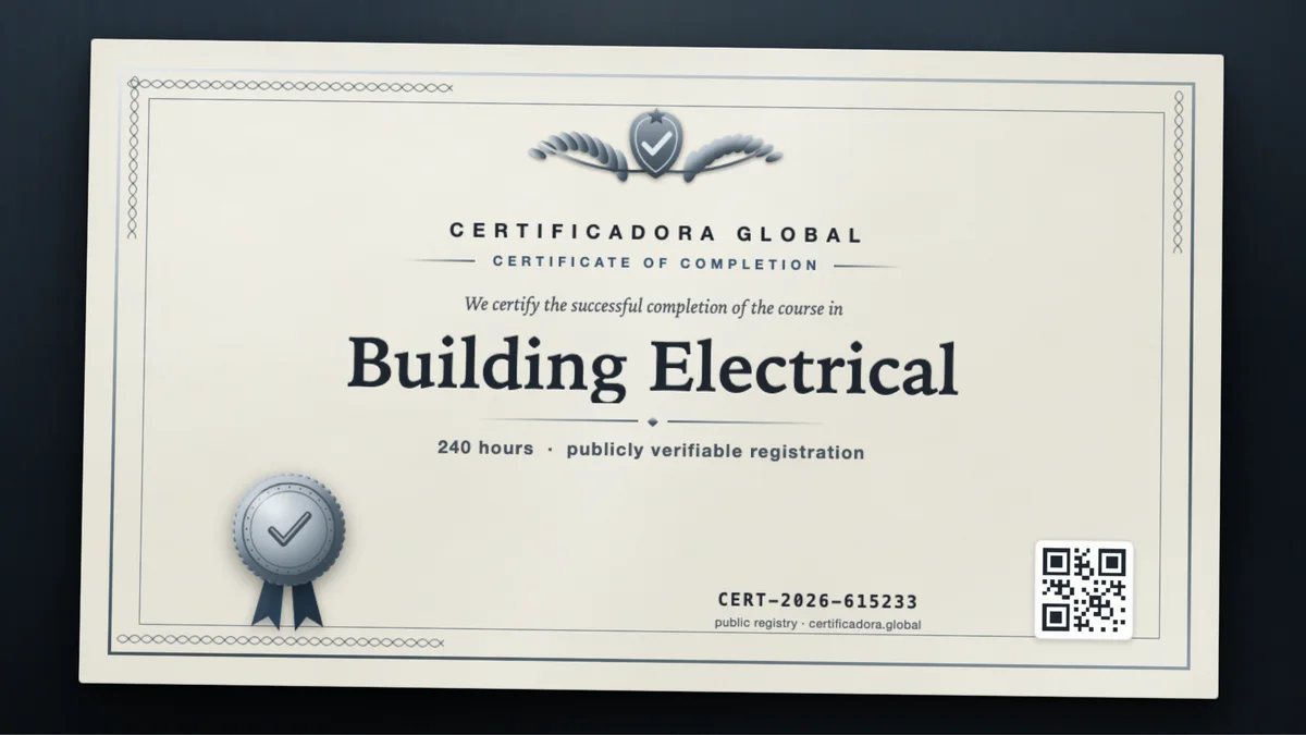 Cover of the Building Electrical course