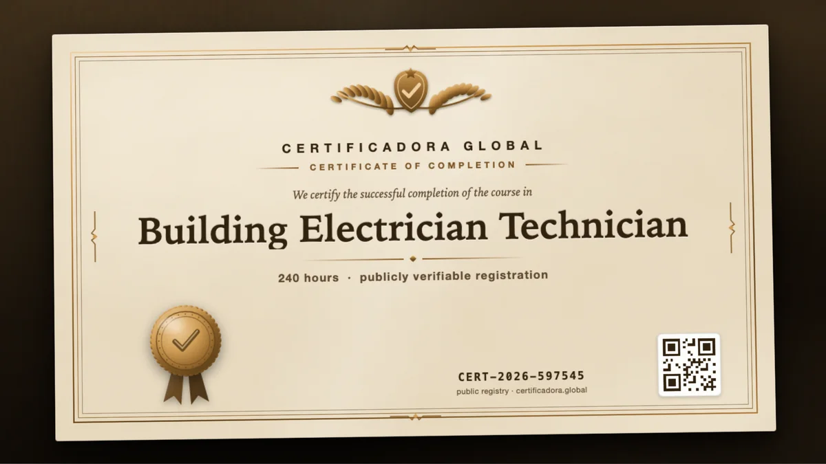 Cover of the Building Electrician Technician course
