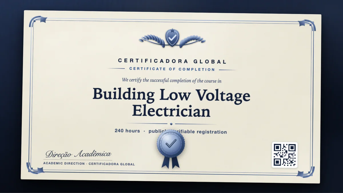 Cover of the Building Low Voltage Electrician course