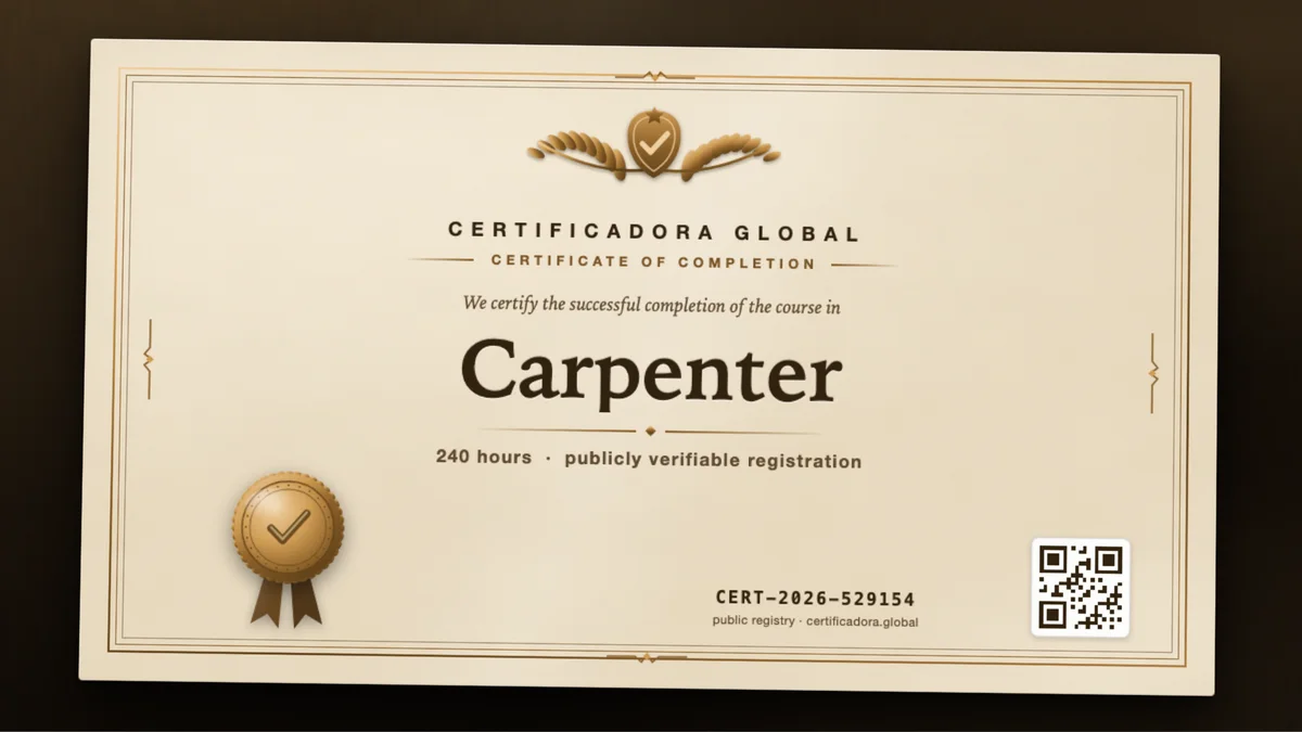 Cover of the Carpenter course