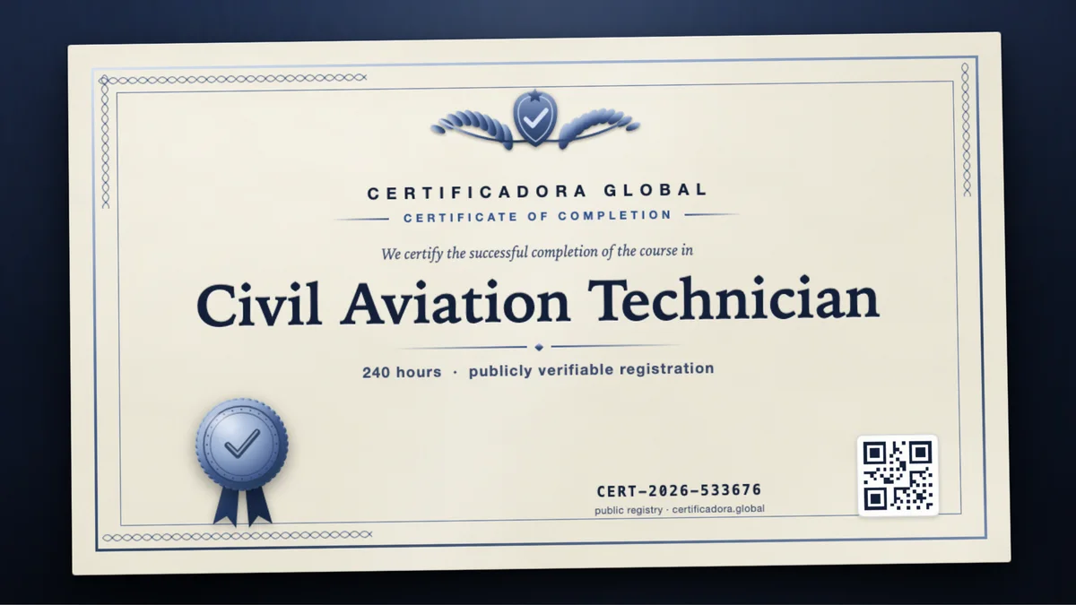 Cover of the Civil Aviation Technician course