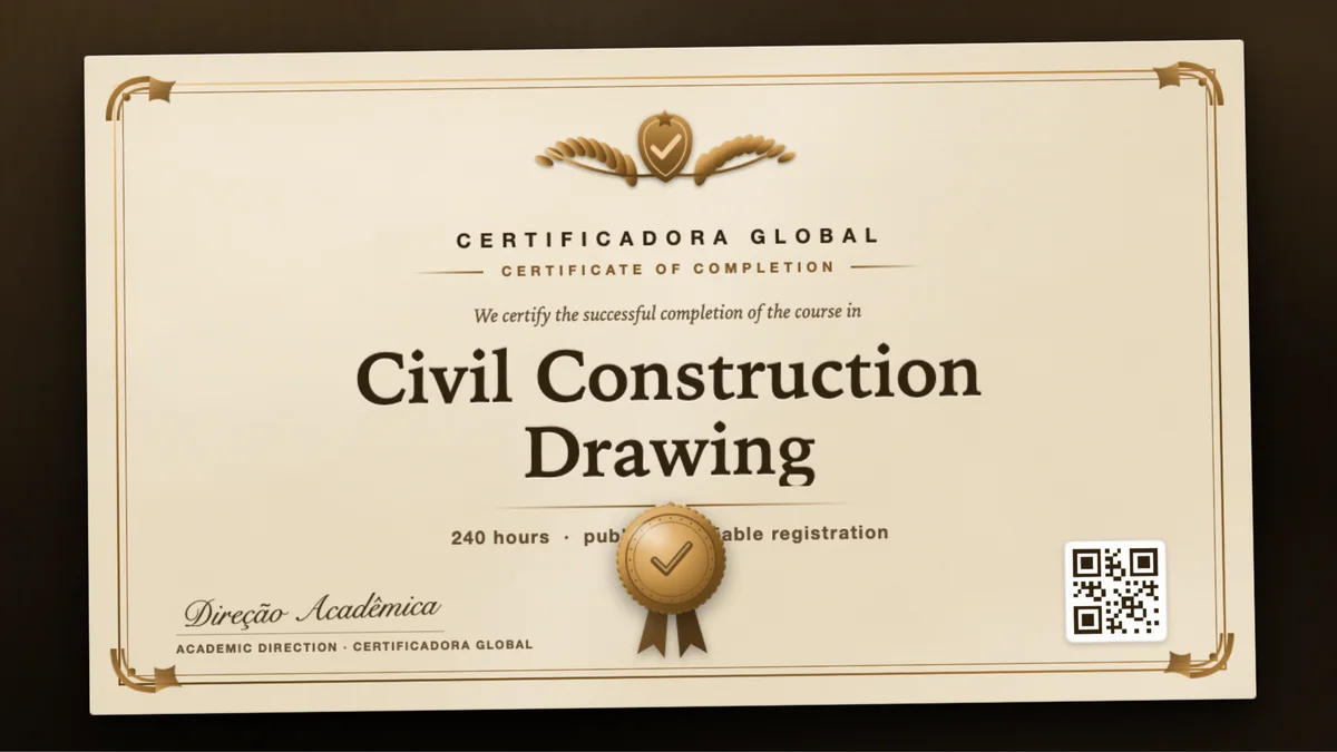 Cover of the Civil Construction Drawing course