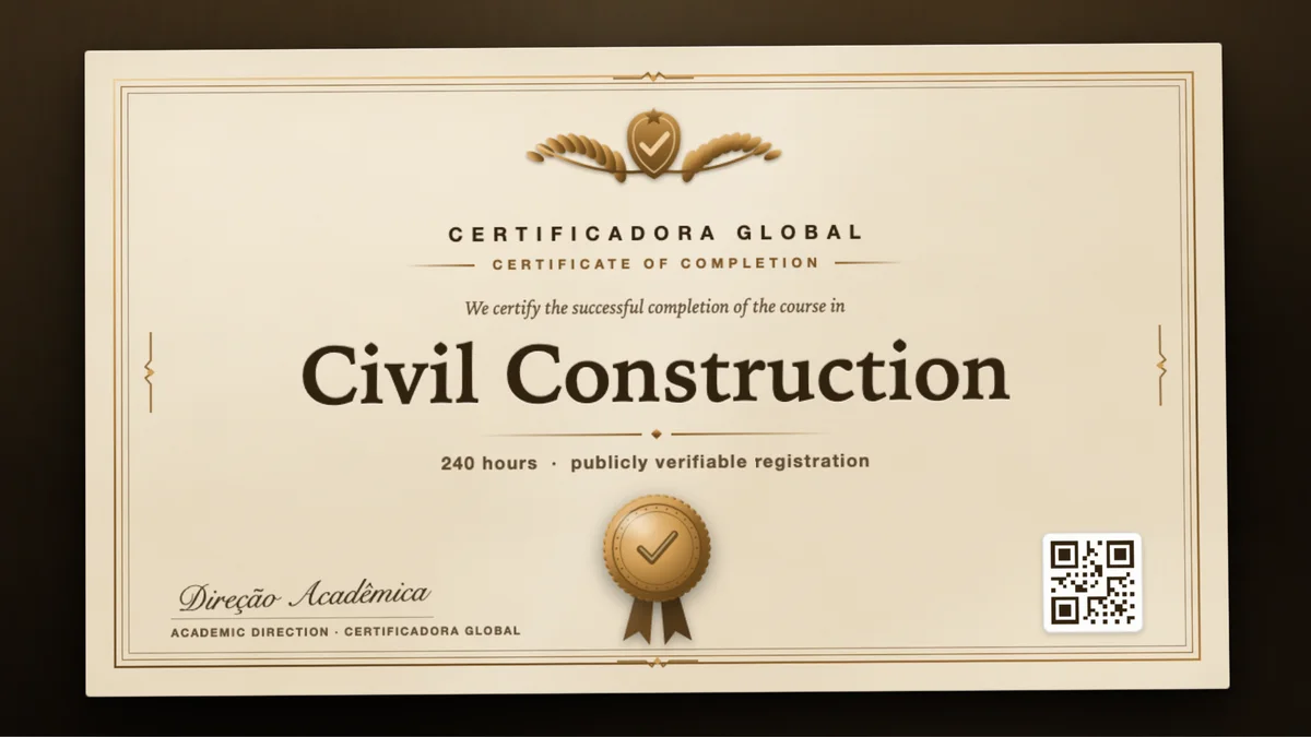 Cover of the Civil Construction course