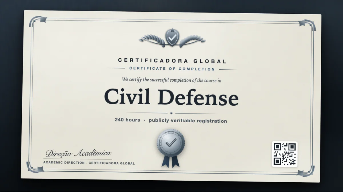 Cover of the Civil Defense course