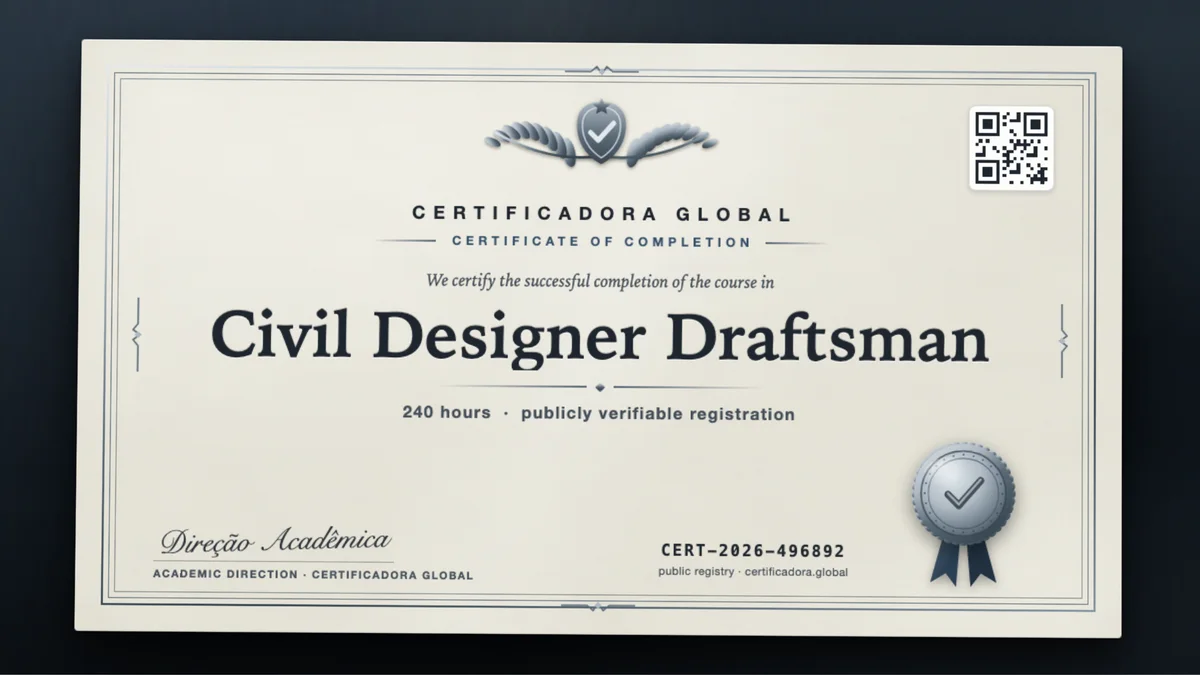 Cover of the Civil Designer Draftsman course