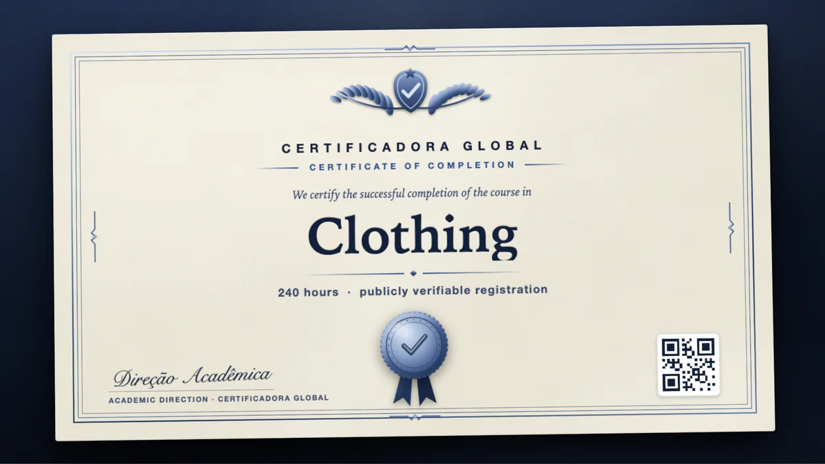 Cover of the Clothing course
