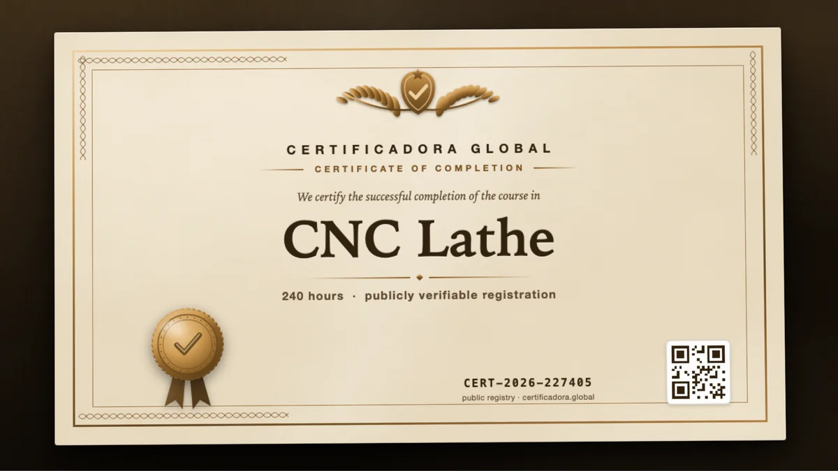 Cover of the CNC Lathe course