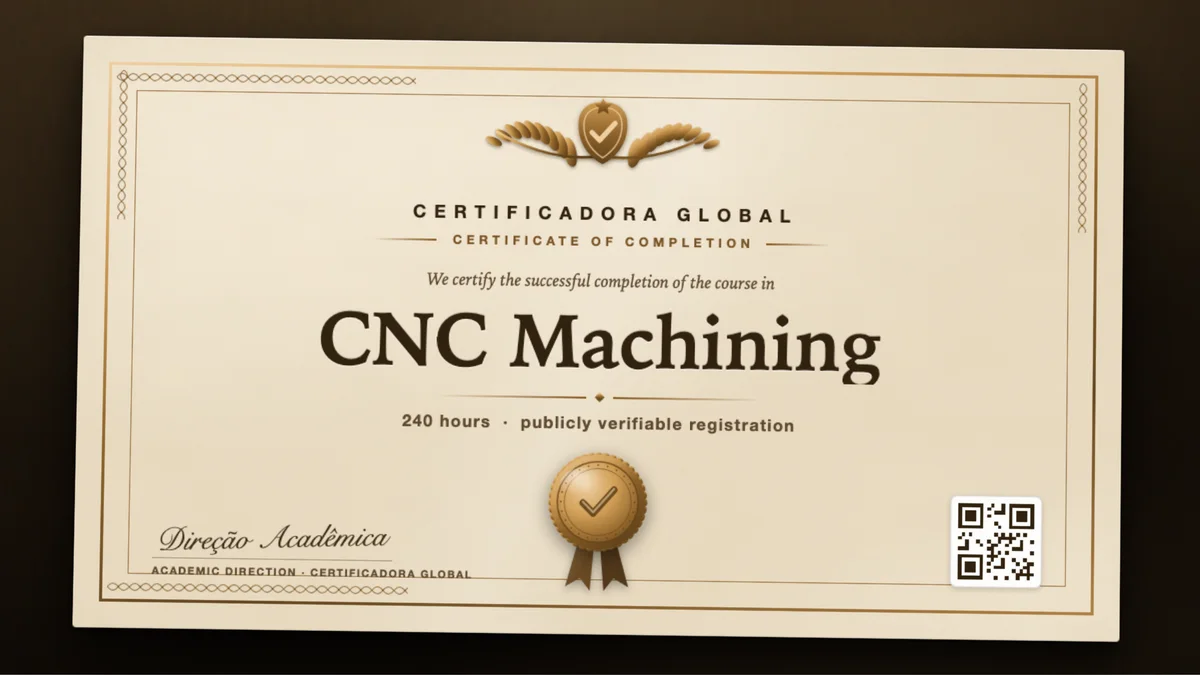 Cover of the CNC Machining course