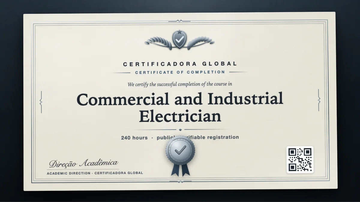 Cover of the Commercial and Industrial Electrician course