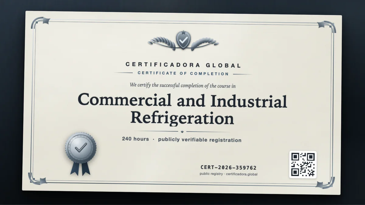 Cover of the Commercial and Industrial Refrigeration course