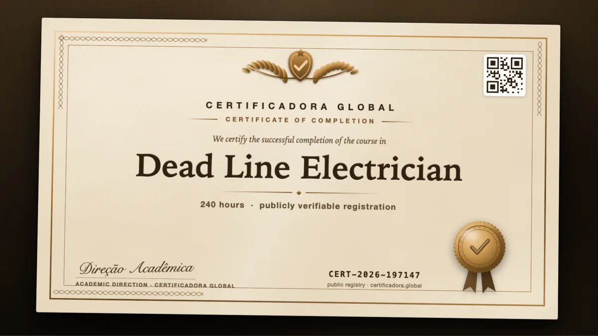 Cover of the Dead Line Electrician course