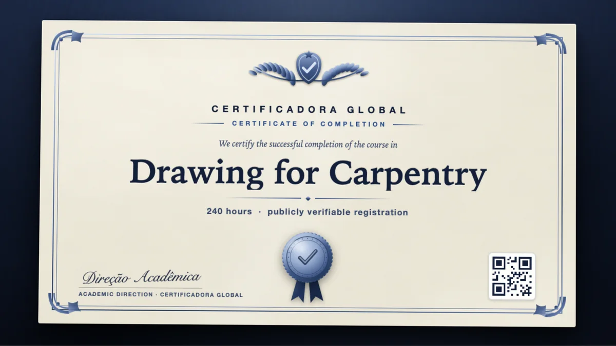 Cover of the Drawing for Carpentry course